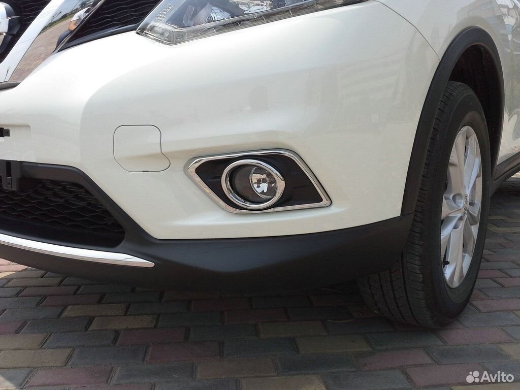 Накладки на передние птф Nissan X-Trail (2015)