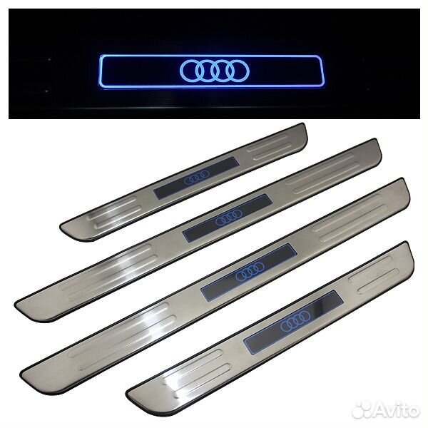 Накладка на пороги Ауди А6 - Audi A6