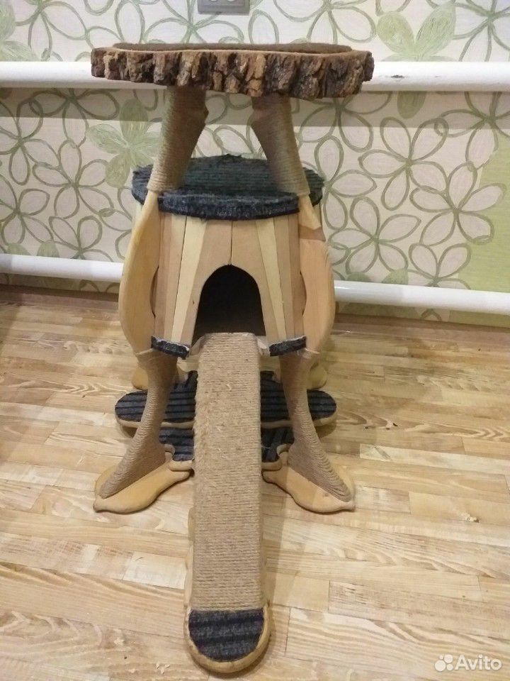 Домик для кошки ручной работы купить на Зозу.ру - фотография № 1