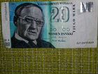 Банкнота 20 финских марок 1993 года объявление продам