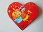 Валентинка. мини-открытка в виде сердца объявление продам