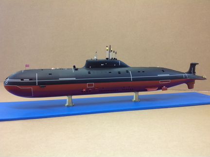 Модель подводной лодки проект 971 Гепард