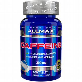 Allmax Nutrition, Caffeine, 200 mg, 100 Tablets
