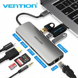 Vention USB Type C хаб, Thunderbolt 3