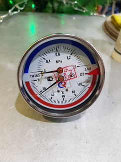 Термоманометр Росма тмтбз (0-120С) (0-1.6мра)