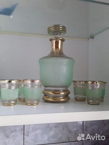 Штоф -Графин для водки и стопки СССР стекло