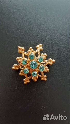 Винтажная брошь бижутерия СССР