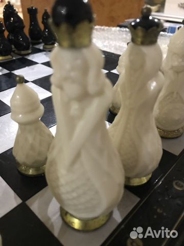 Шахматы Карболит Старинные Сибирский сувенир СССР