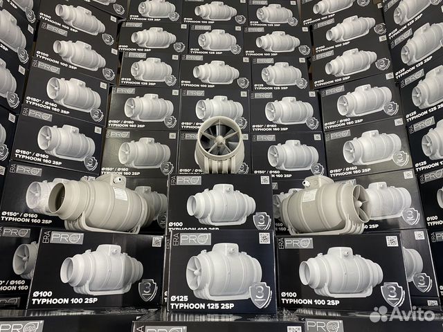 Малошумный канальный вентилятор 100, 125, 160 мм