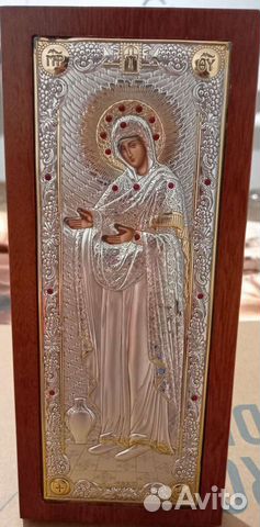 Икона серебро эмаль