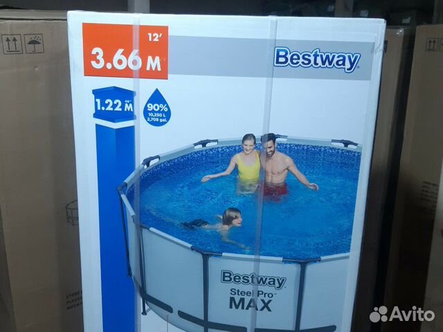 Каркасный бассейн 366 на 122cm