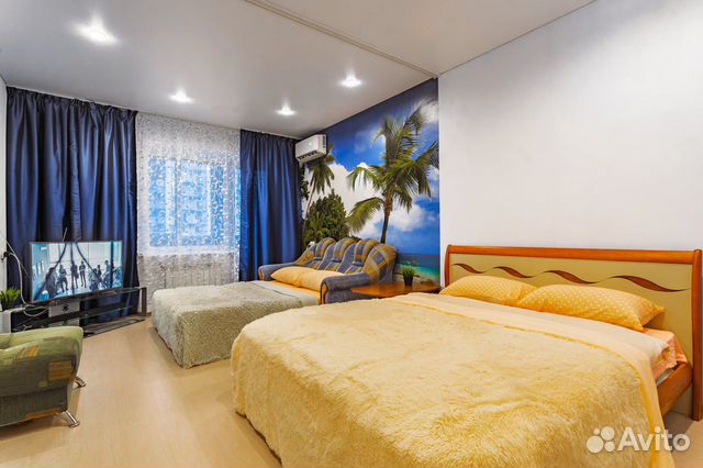 

1-к. квартира, 48 м², 2 кровати