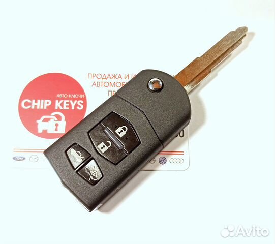 Ключ зажигания Mazda 6. система Siemens, 4 кнопки