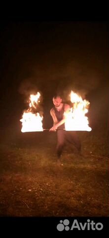 Турбо-стафф, огненный реквизит для фаер-шоу