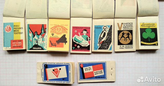 Спичечные этикетки коллекционные Эстония