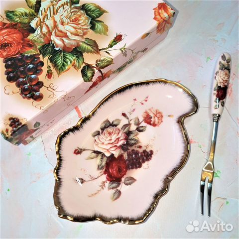 Лимонница с вилочкой Новая в упаковке