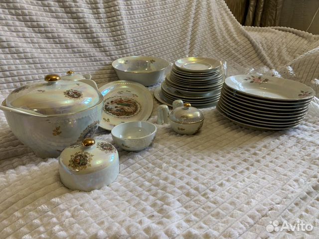 Сервиз столовый Кольдиц фарфор из гдр