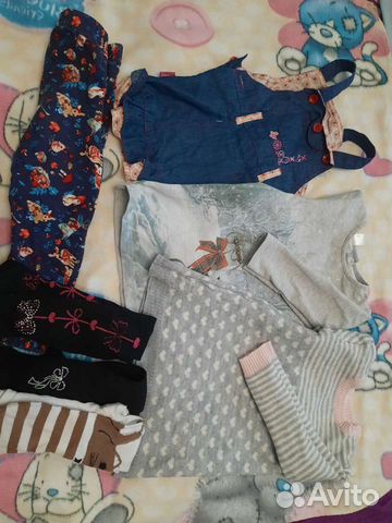 Вещи пакетом на девочку 86-92 размер