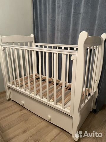 Кроватка Елисей Можга С717 + матрац babysleep+хб н