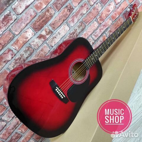 Гитара акустическая новая аналог Fender-Squier