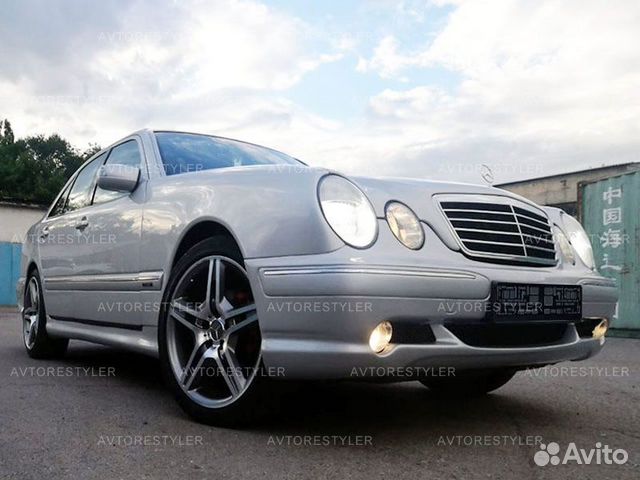 Передний бампер E55 AMG для MB E-Class W210 '1999+