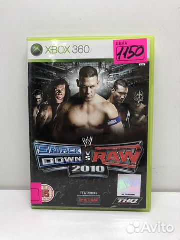 Диск Smash down vs Raw 2010 на Xbox 360