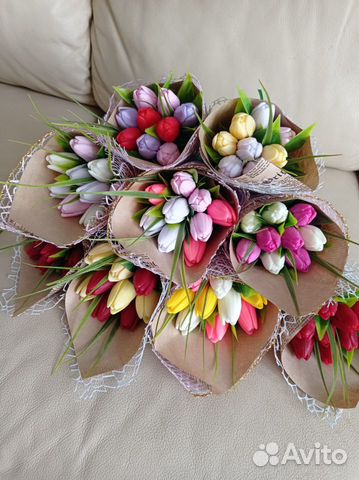 Букет тюльпанов из мыла