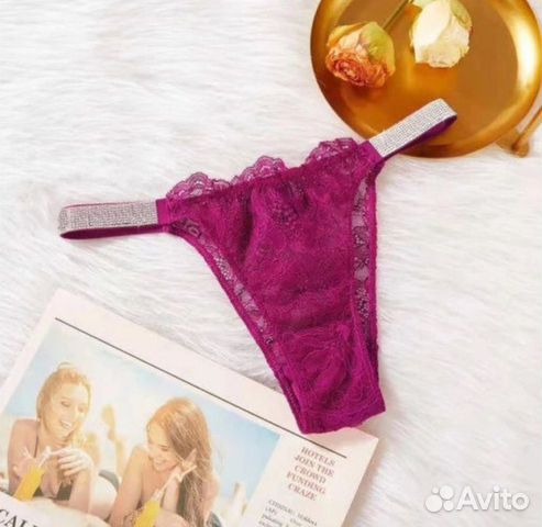 Victoria secret трусы со стразами