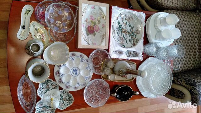 Посуда разная (стекло, хрусталь, фарфор)