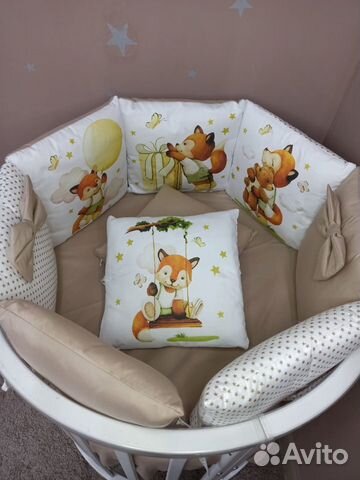Комплект в кроватку 6 предметов