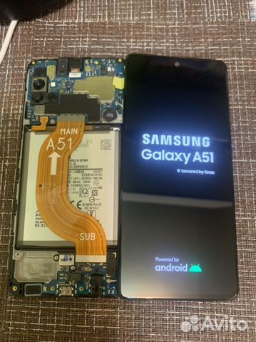 Дисплей Samsung A515F (A51) в рамке oled