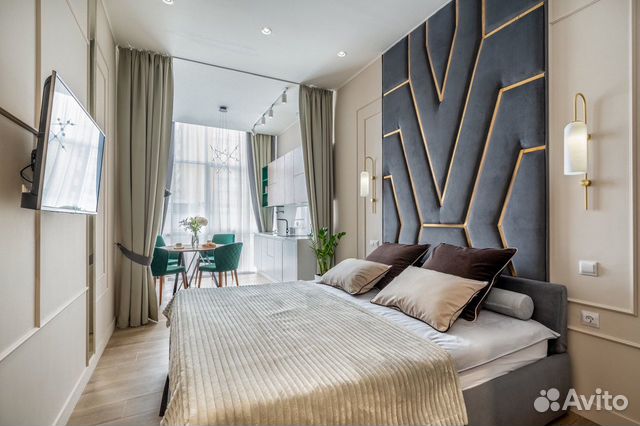 

Квартира-студия, 27 м², 1 кровать
