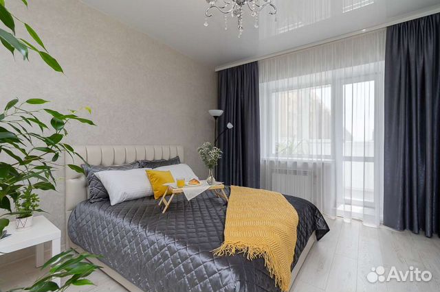 

1-к. квартира, 45 м², 2 кровати