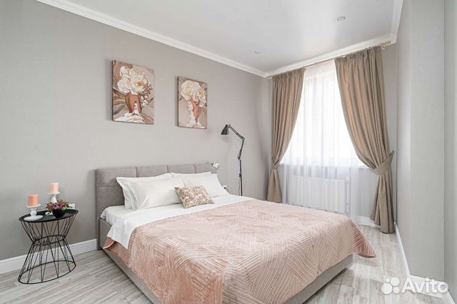 

1-к. квартира, 44 м², 2 кровати