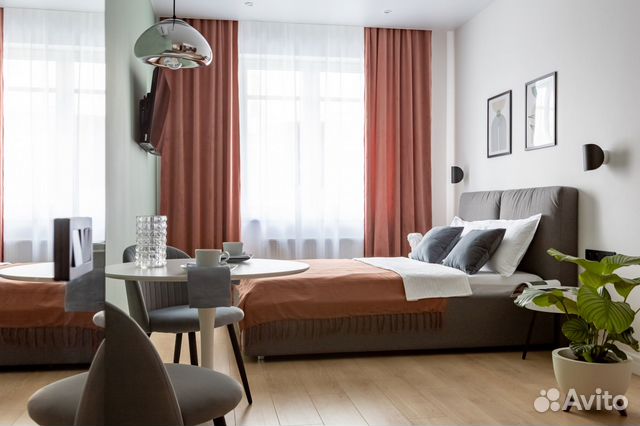

Квартира-студия, 25 м², 1 кровать