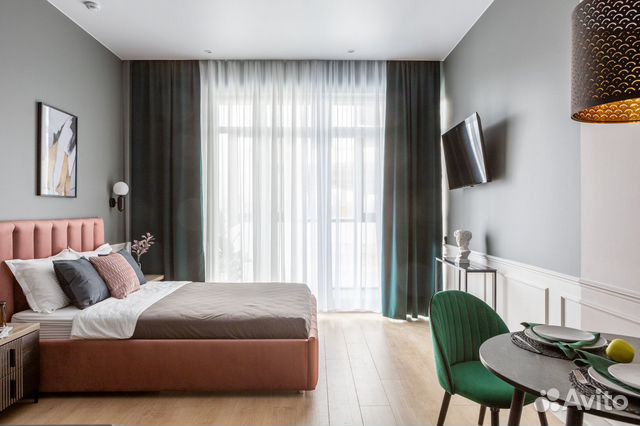 

Квартира-студия, 25 м², 1 кровать