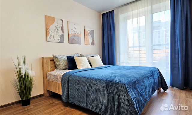 

1-к. квартира, 42 м², 2 кровати