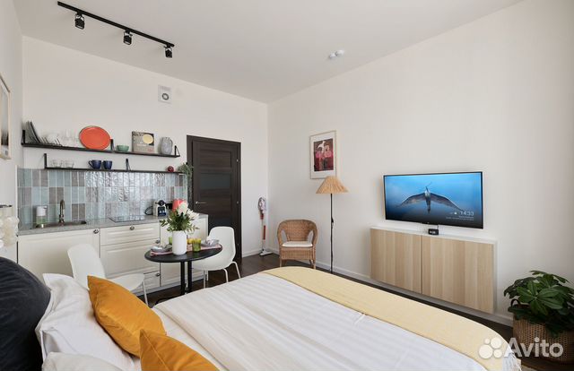 

Квартира-студия, 27 м², 1 кровать