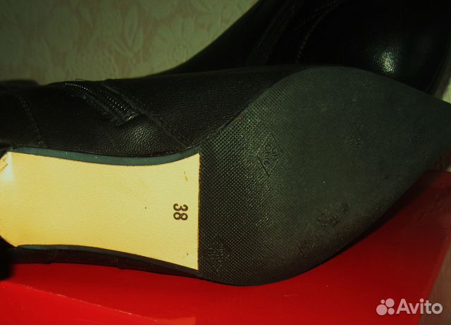 Почти новые сапоги осень-весна, кожа Италия