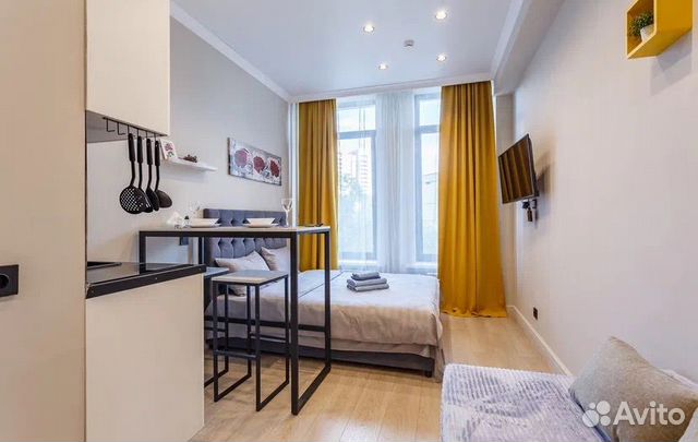 

Квартира-студия, 19 м², 2 кровати