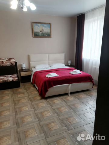 

1-к. квартира, 54 м², 3 кровати