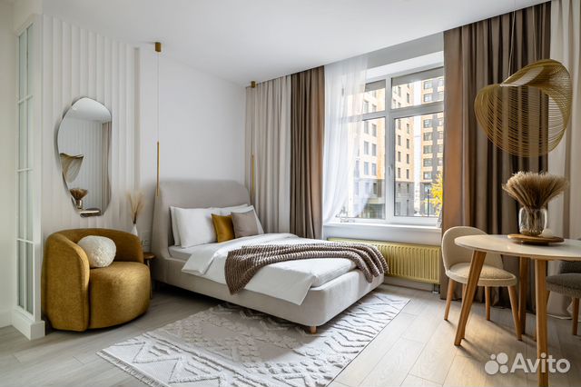 

Квартира-студия, 29 м², 1 кровать