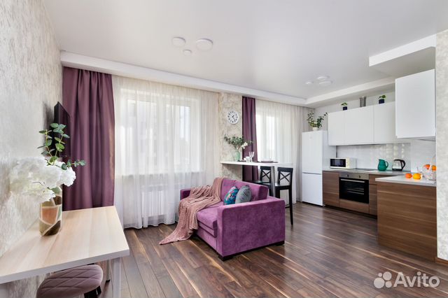 

Квартира-студия, 42 м², 2 кровати