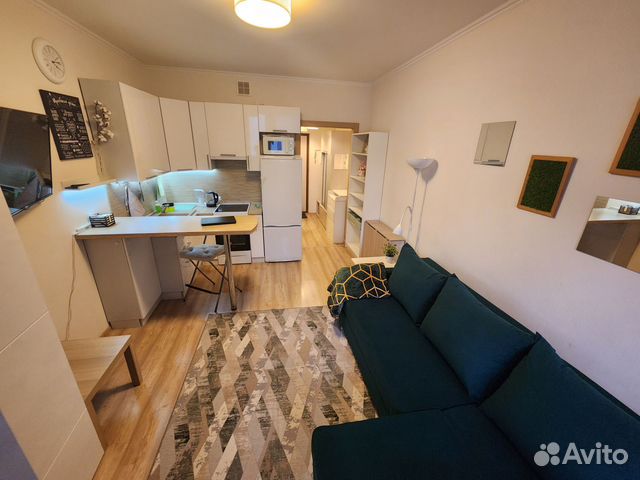

Квартира-студия, 28 м², 2 кровати