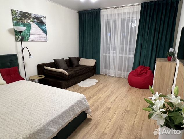 

1-к. квартира, 42 м², 2 кровати
