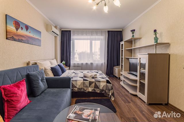 

Квартира-студия, 34 м², 2 кровати