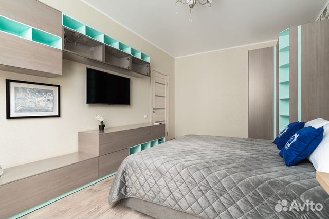 

1-к. квартира, 40 м², 2 кровати
