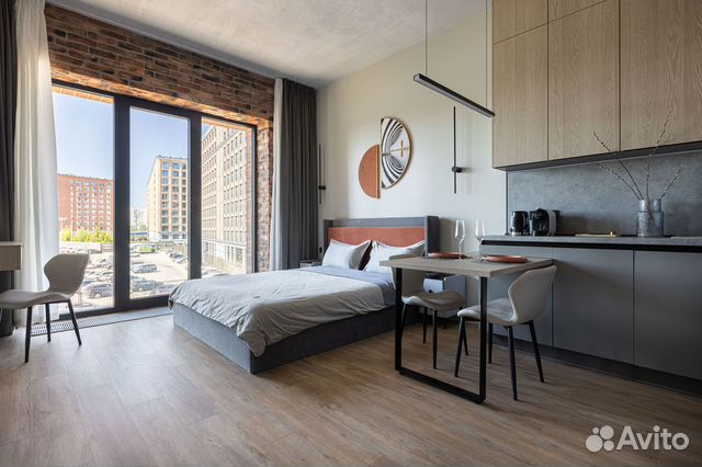 

Квартира-студия в апарт-отеле, 30 м², 2 кровати