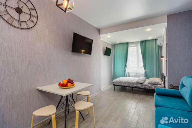 

Квартира-студия, 33 м², 2 кровати