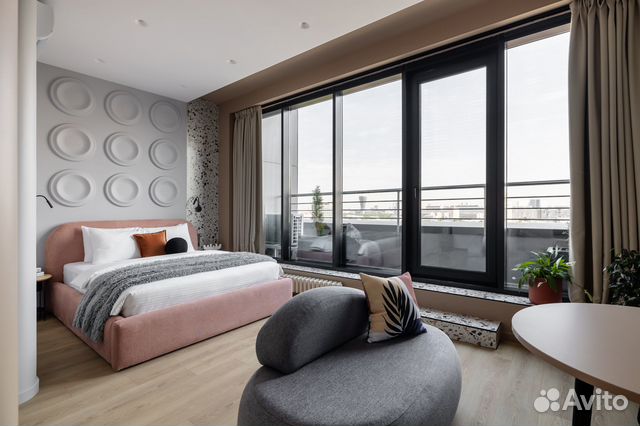 

Квартира-студия, 35 м², 1 кровать